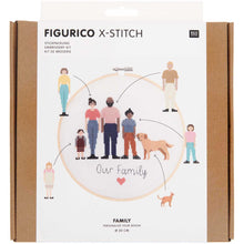 Load image into Gallery viewer, Rico Deluxe Family Customizable Cross-Stitch Kit