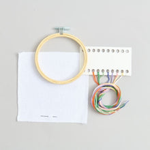 Load image into Gallery viewer, Rico Designs "Welcome Home" Flower Wreath cross stitch kit