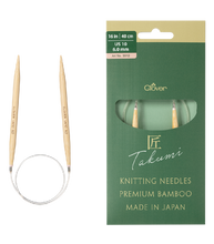 Load image into Gallery viewer, Clover Pro Takumi Premium Bamboo Circular Knitting Needles