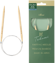 Load image into Gallery viewer, Clover Pro Takumi Premium Bamboo Circular Knitting Needles