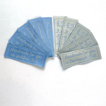 Load image into Gallery viewer, "Handmade for you in..." woven labels