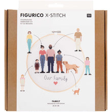 Load image into Gallery viewer, Rico Deluxe Family Customizable Cross-Stitch Kit

