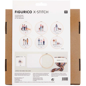 Rico Deluxe Family Customizable Cross-Stitch Kit