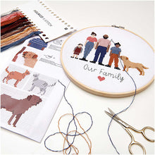 Load image into Gallery viewer, Rico Deluxe Family Customizable Cross-Stitch Kit
