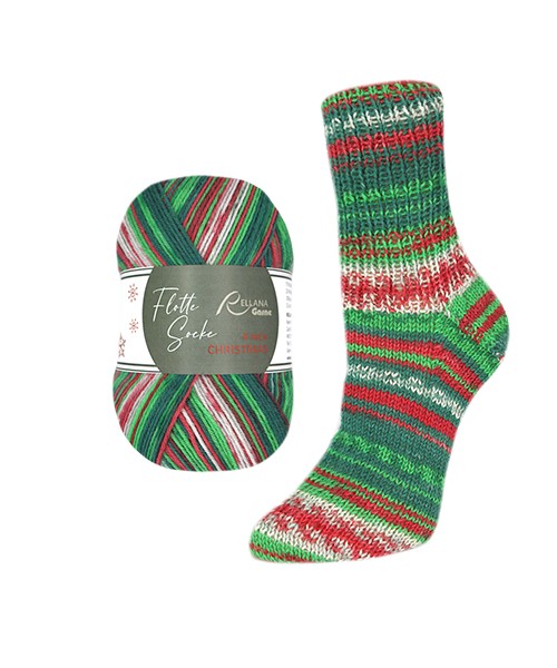 Rellana Flotte Christmas Sock 4-ply 2025 Edition