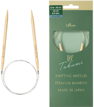 Load image into Gallery viewer, Clover Pro Takumi Premium Bamboo Circular Knitting Needles
