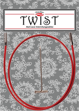 Load image into Gallery viewer, ChiaoGoo Twist Red Cables: Mini (for sizes 1.5 mm through 2.5 mm)
