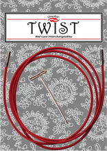 Load image into Gallery viewer, ChiaoGoo Twist Red Cables: Mini (for sizes 1.5 mm through 2.5 mm)
