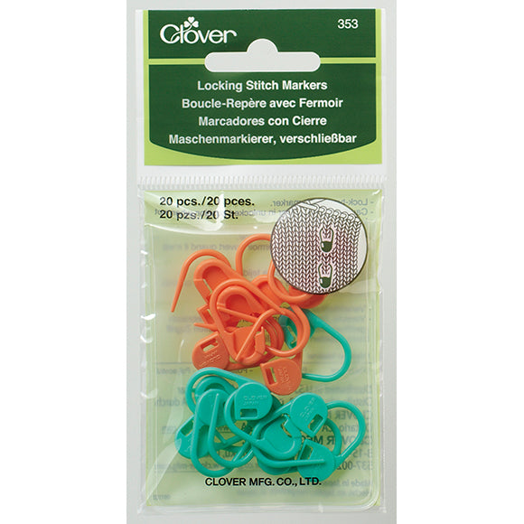 Clover Locking Stitch Markers - available in two sizes
