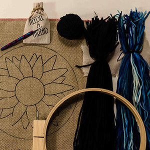 Loopy Wool Funky Flower Rug Hooking Kit